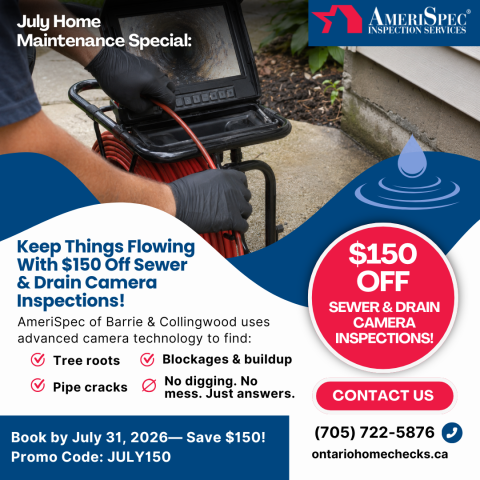 July Home Maintenance Special: Keep Things Flowing With $150 Off Sewer & Drain Camera Inspections!